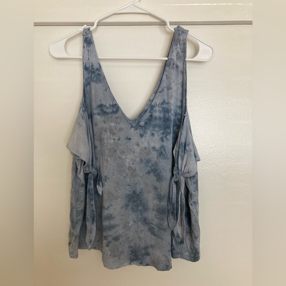 American Eagle Outfitters AE Soft and Sexy tie dye blue tank top XL Extra Large